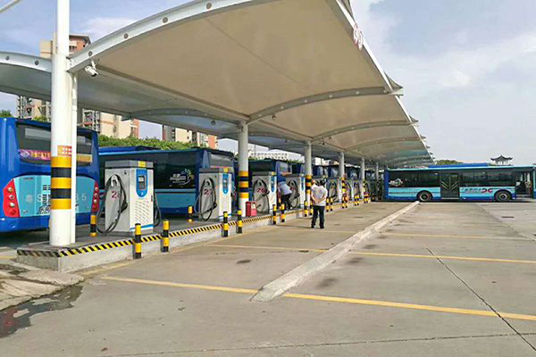 創(chuàng)新科技，天津充電樁膜結構為城市增添亮麗色彩